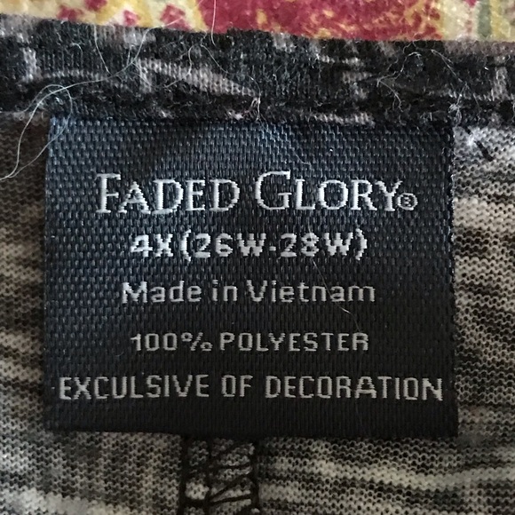 Faded Glory top size 4X. - Picture 6 of 6